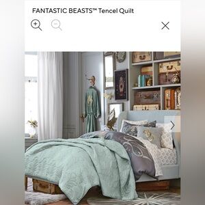 Pottery Barn Teen Fantastic Beasts Tencel Quilt and Shams Full / Queen